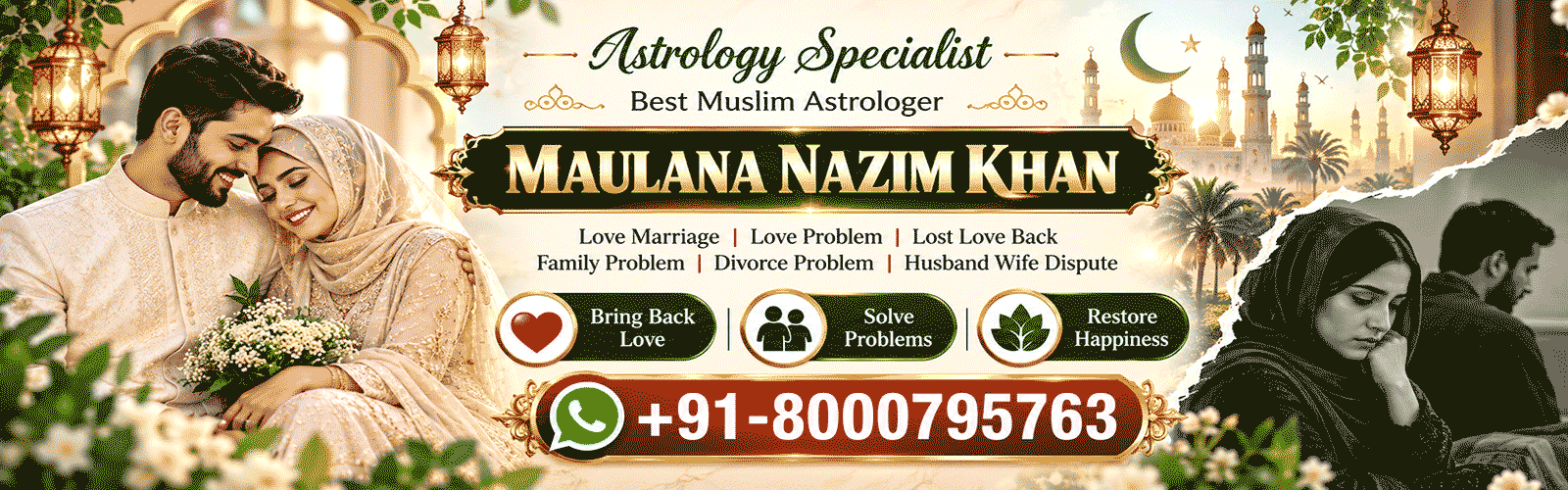 Astrology Specialist Maulana Nazim Khan +91-8000795763